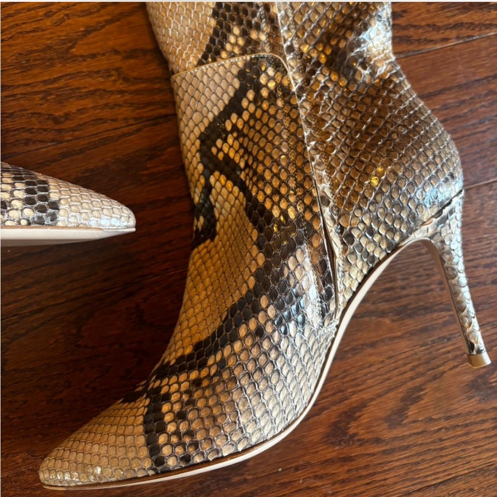 Gianvito Rossi Python Stiletto Boots - image 4